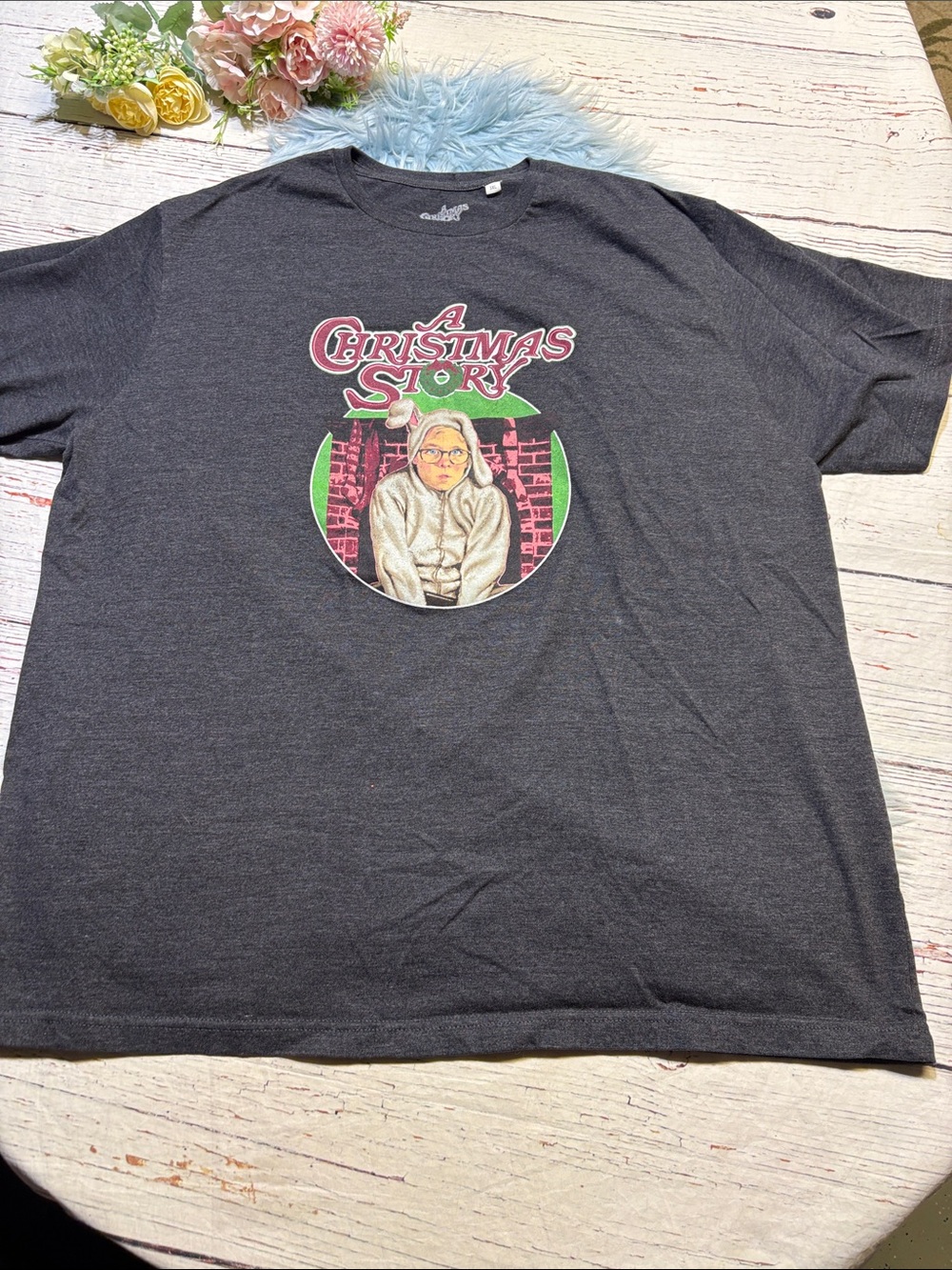 A Christmas Story Short Sleeve Graphic Tee - Charcoal Sz 3XL